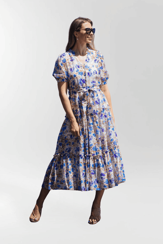 AG Marbella Midi Dress - White Background