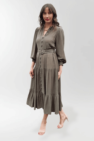 AG Stella Midi Dress with Background