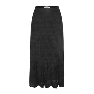 Soul Black Tiered Midi Skirt