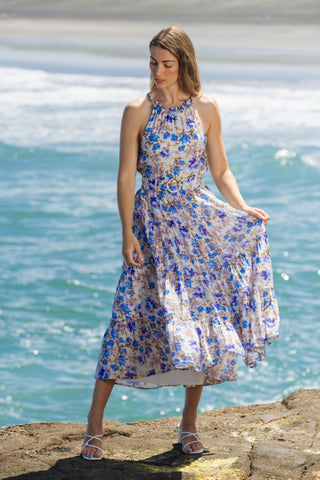 Amalfi Floral Maxi Dress | Alma Gray