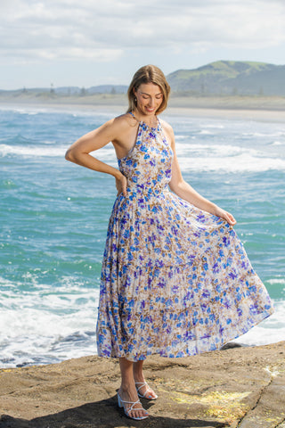 Amalfi Floral Maxi Dress | Alma Gray