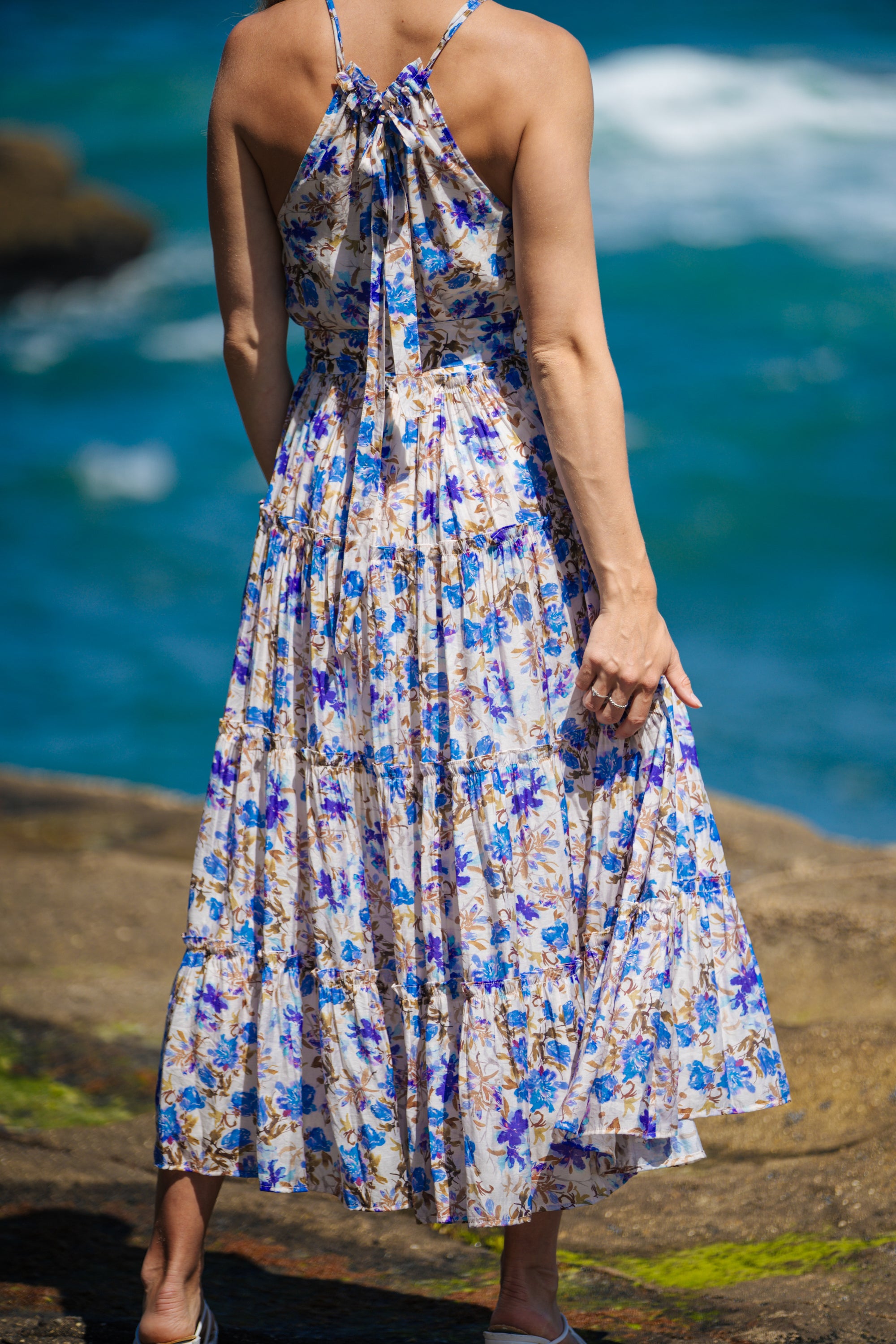 Amalfi Floral Maxi Dress | Alma Gray