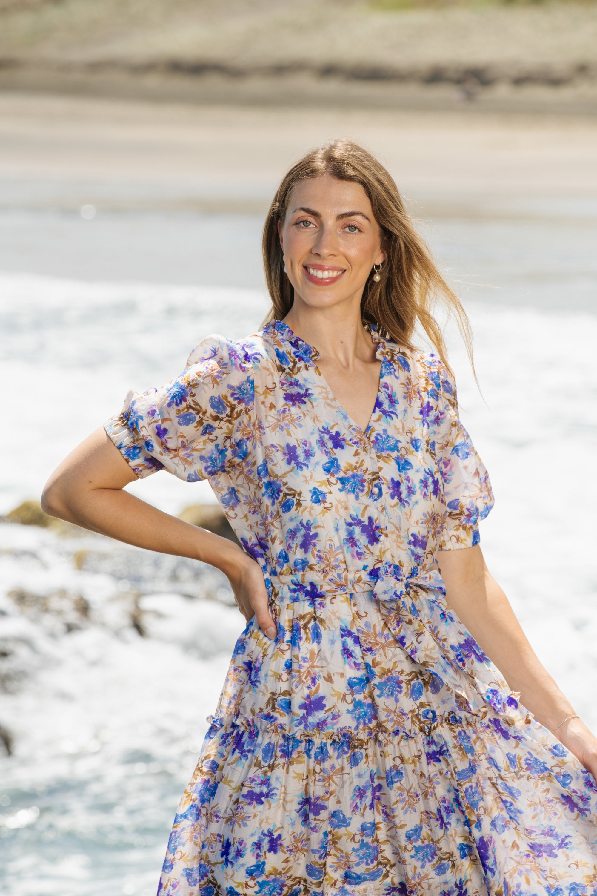 Marbella Floral Maxi Dress | Alma Gray