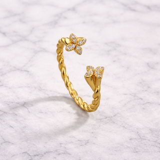 Taylor Twist Open Ring - 18K Gold